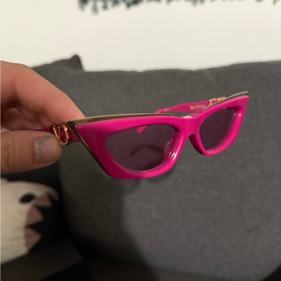 Valentino Garavani NEW $920 MSRP Pink Angular Cat-Eye Sunglasses w/ box main image 6